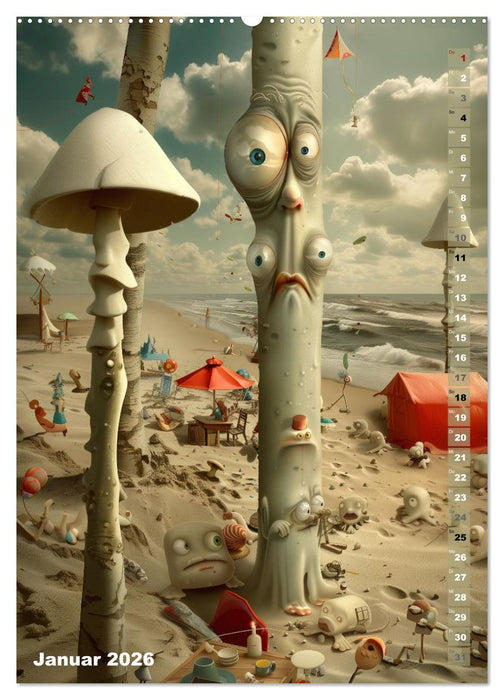 Die Flüsternden Türme von Ebensand (CALVENDO Wandkalender 2026)