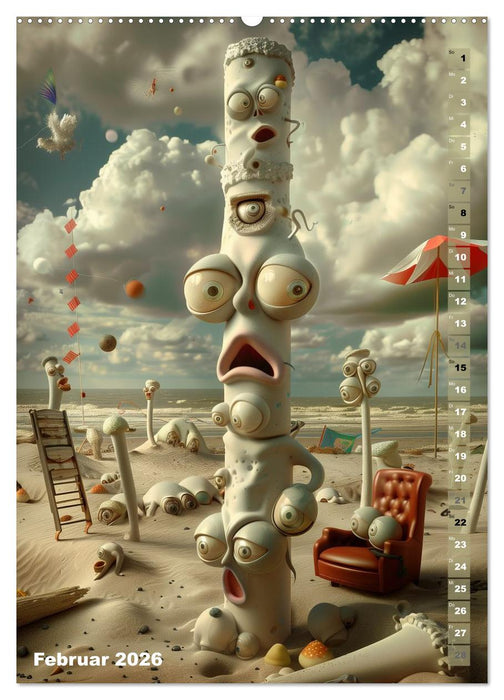 Die Flüsternden Türme von Ebensand (CALVENDO Wandkalender 2026)