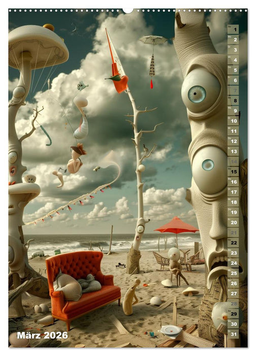 Die Flüsternden Türme von Ebensand (CALVENDO Wandkalender 2026)