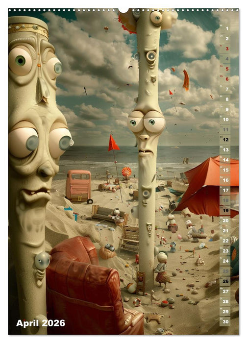 Die Flüsternden Türme von Ebensand (CALVENDO Wandkalender 2026)