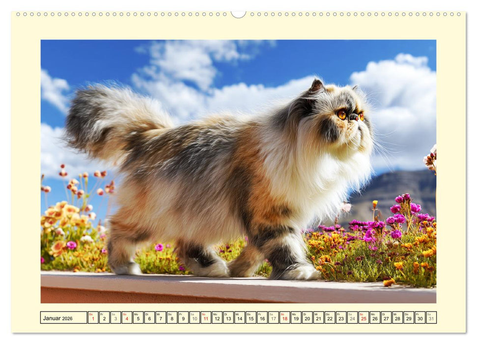 Perserkatzen. Zauberhaft, sanft, anhänglich und wunderschön (CALVENDO Premium Wandkalender 2026)