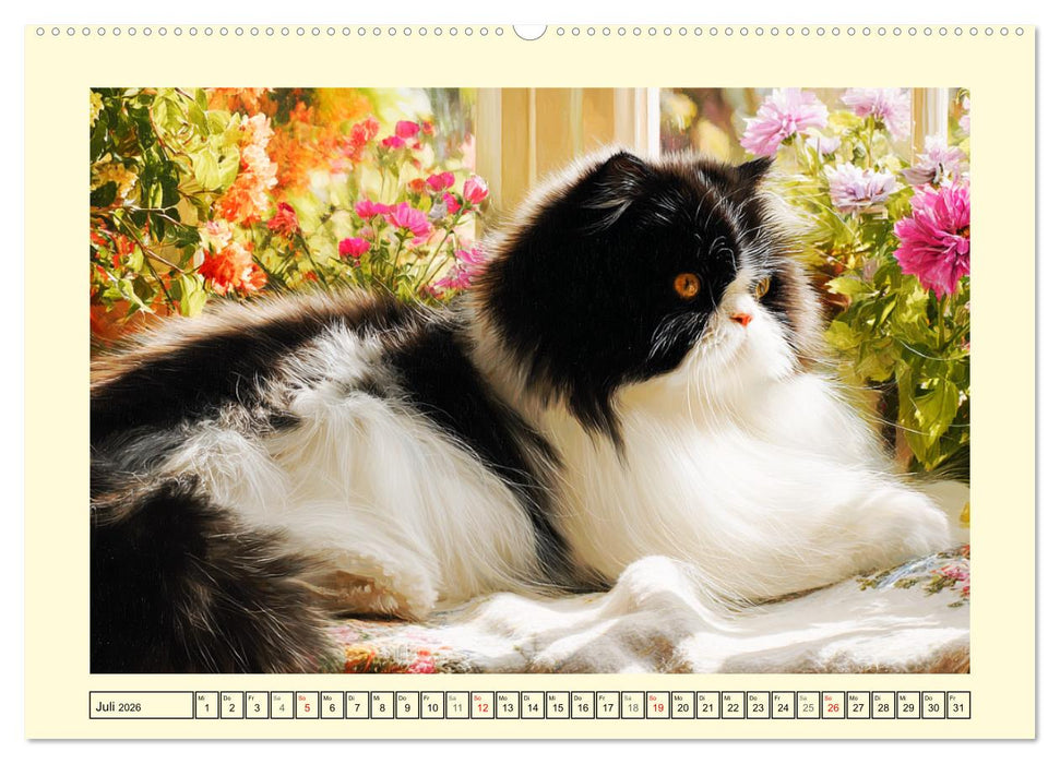 Perserkatzen. Zauberhaft, sanft, anhänglich und wunderschön (CALVENDO Premium Wandkalender 2026)