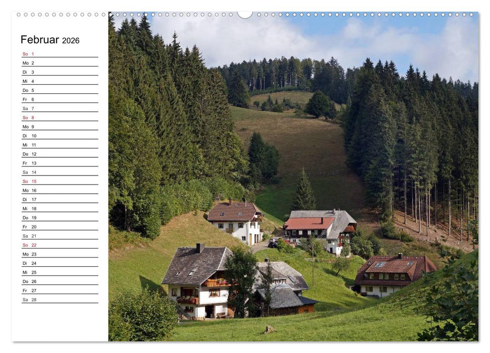 Südschwarzwald - Impressionen (CALVENDO Wandkalender 2026)