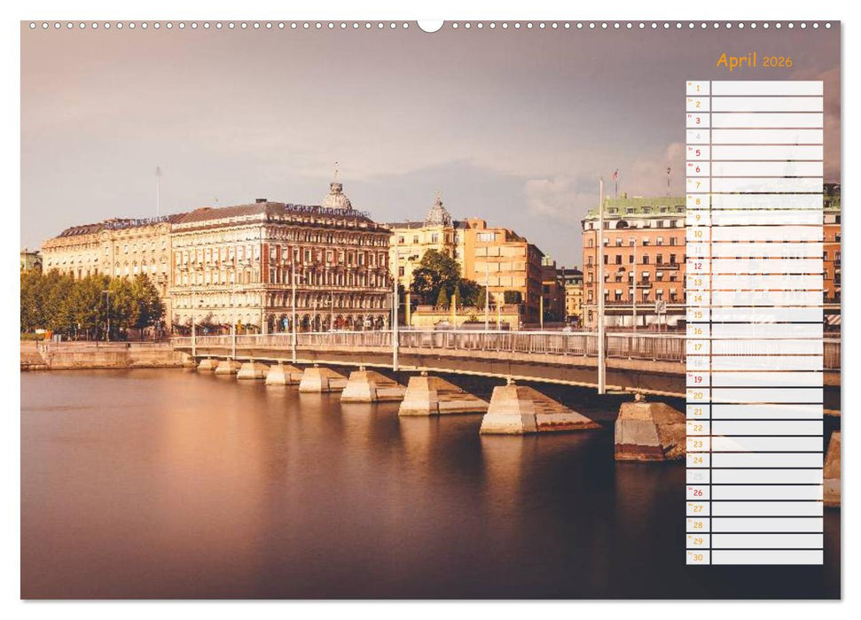 Stockholm - Nordische Schönheit (CALVENDO Premium Wandkalender 2026)