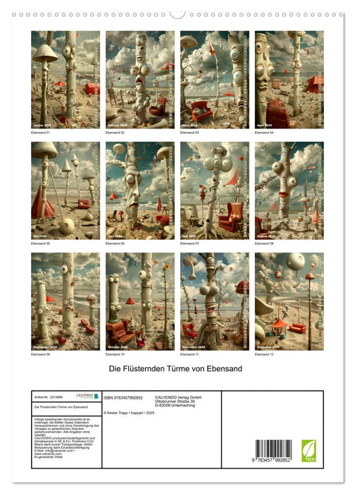 Die Flüsternden Türme von Ebensand (CALVENDO Premium Wandkalender 2026)