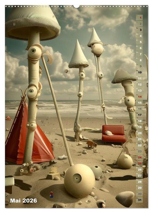 Die Flüsternden Türme von Ebensand (CALVENDO Premium Wandkalender 2026)