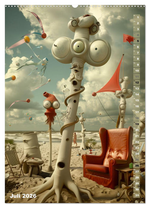 Die Flüsternden Türme von Ebensand (CALVENDO Premium Wandkalender 2026)