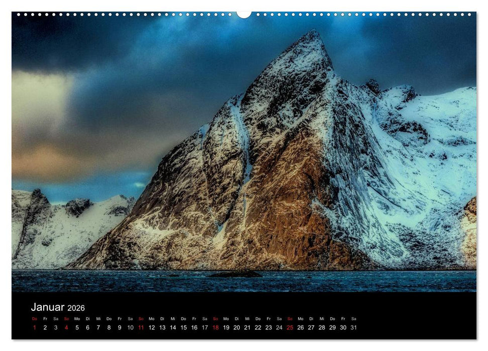Norwegen, Landschaften in Schnee und Eis (CALVENDO Wandkalender 2026)