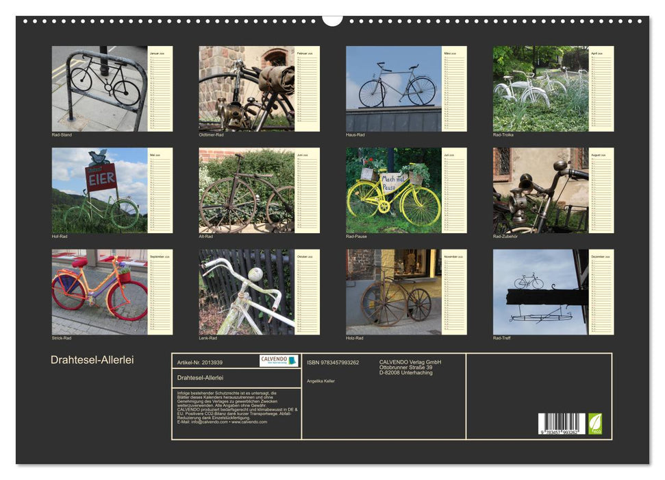 Drahtesel-Allerlei (CALVENDO Wandkalender 2026)