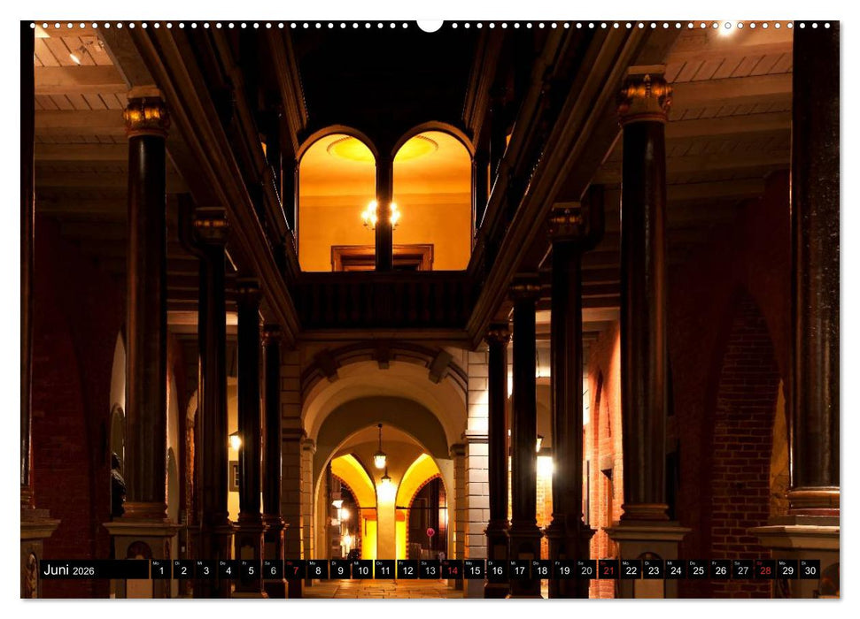 Stralsund FÜR NACHTSCHWÄRMER (CALVENDO Wandkalender 2026)