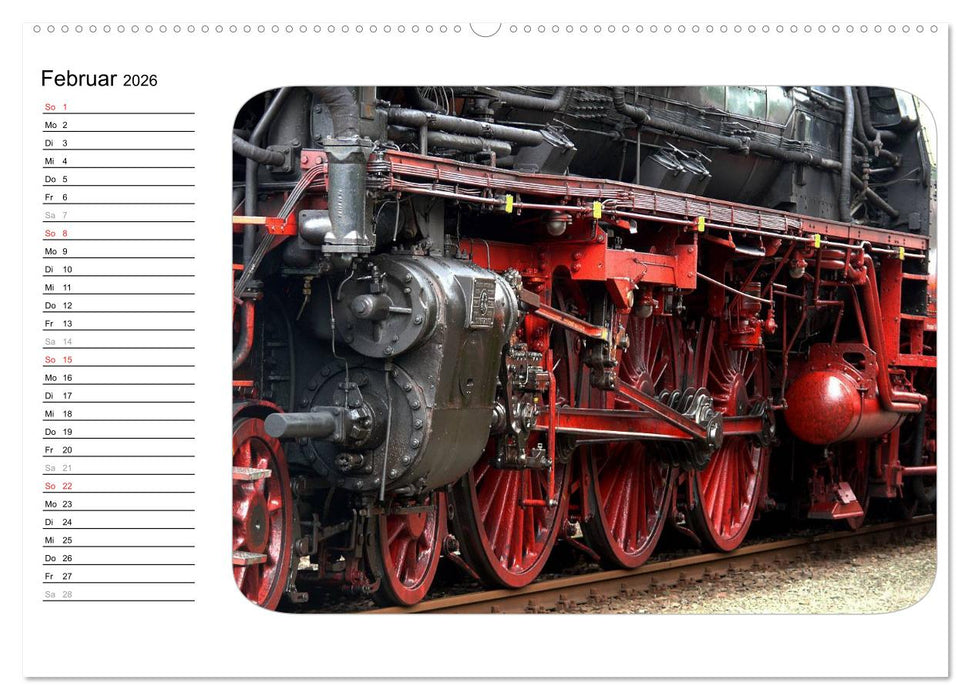 Unter Dampf - Dampflokromantik (CALVENDO Premium Wandkalender 2026)