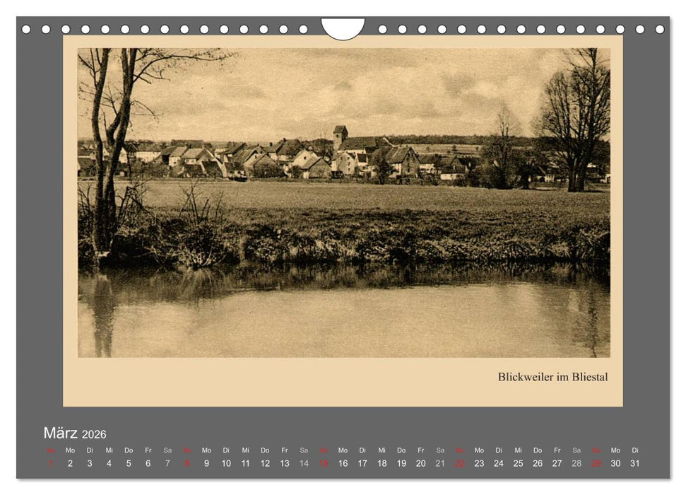 Saarland - vunn domols (frieher), Neue Ansichten vom Saarpfalz-Kreis (CALVENDO Wandkalender 2026)