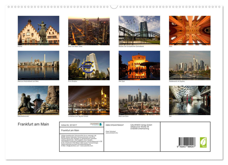 Frankfurt am Main (CALVENDO Premium Wandkalender 2026)