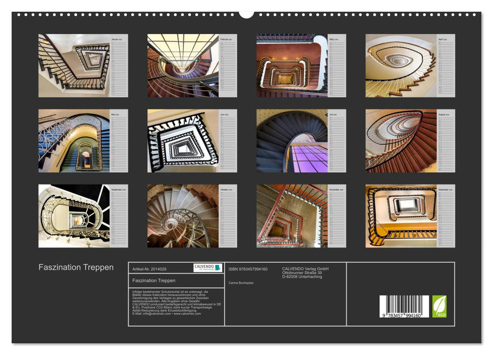 Faszination Treppen (CALVENDO Premium Wandkalender 2026)