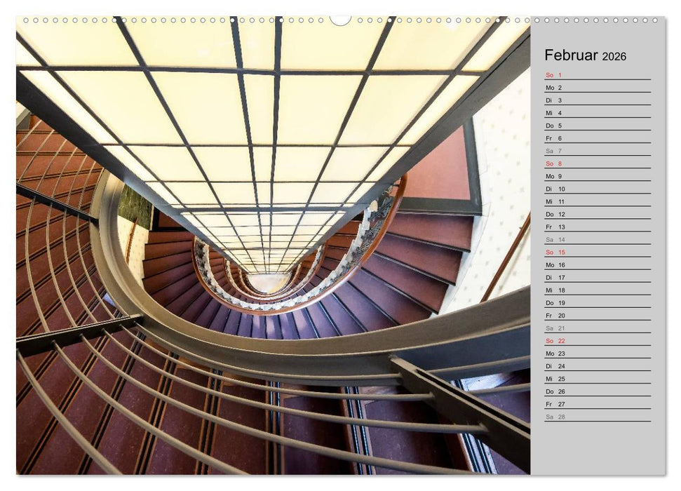Faszination Treppen (CALVENDO Premium Wandkalender 2026)