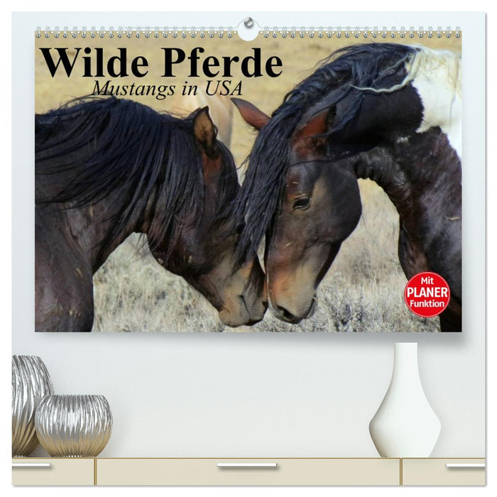 Wilde Pferde. Mustangs in USA (CALVENDO Premium Wandkalender 2026)