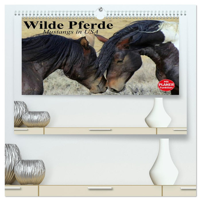Wilde Pferde. Mustangs in USA (CALVENDO Premium Wandkalender 2026)