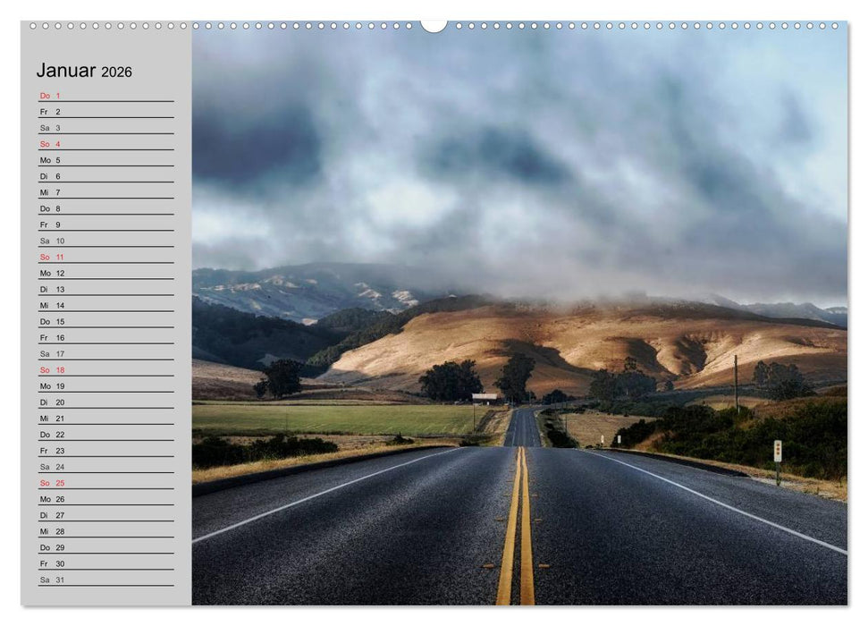 Kalifornien. Die goldene Westküste (CALVENDO Premium Wandkalender 2026)
