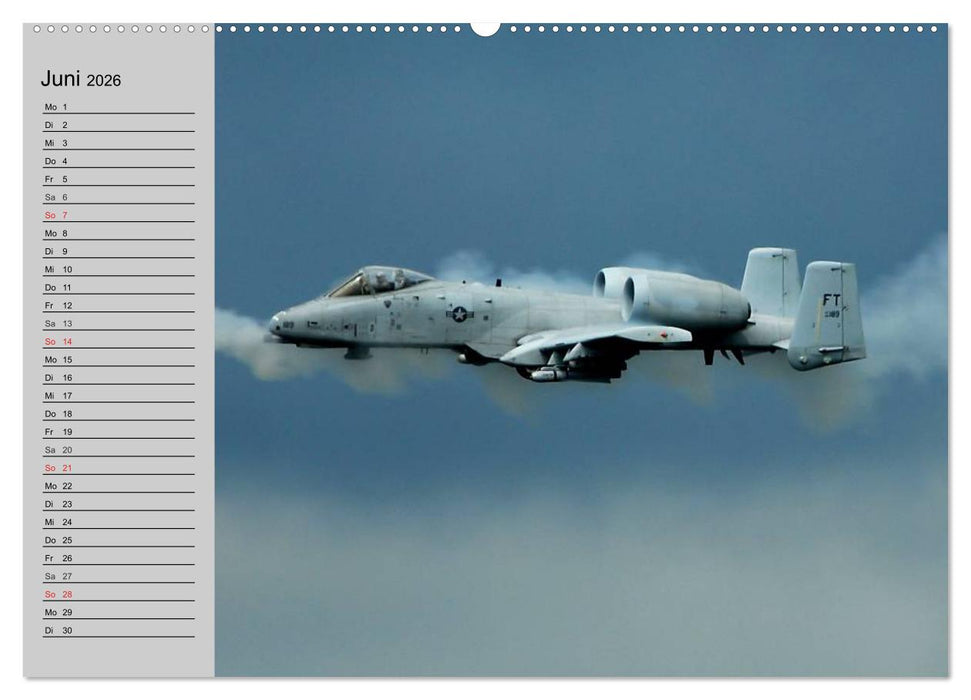 Faszination Kampfflugzeuge (CALVENDO Premium Wandkalender 2026)
