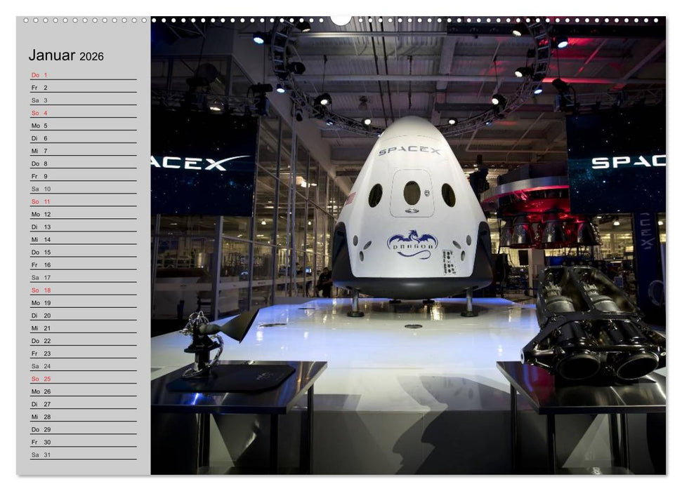 Space Shuttle. Impressionen aus der Raumfahrt (CALVENDO Premium Wandkalender 2026)