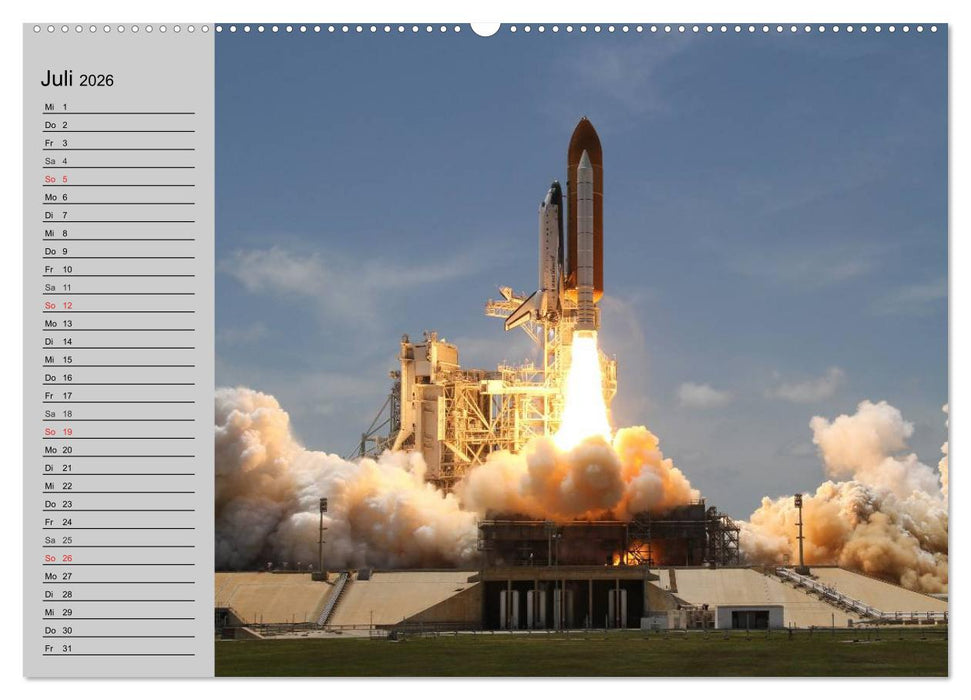 Space Shuttle. Impressionen aus der Raumfahrt (CALVENDO Premium Wandkalender 2026)