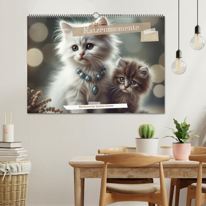 Katzenmomente (CALVENDO Wandkalender 2026)