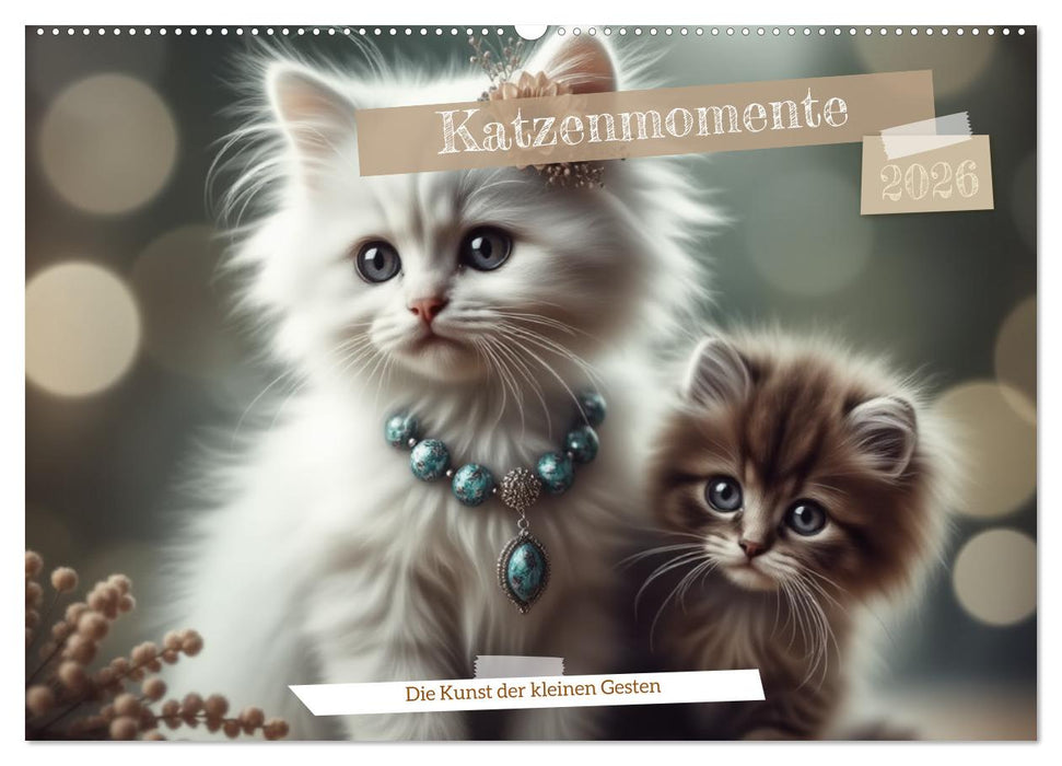 Katzenmomente (CALVENDO Wandkalender 2026)