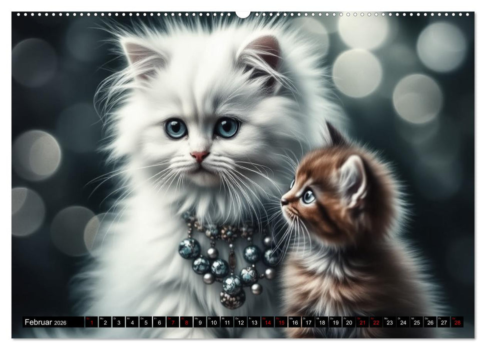 Katzenmomente (CALVENDO Wandkalender 2026)