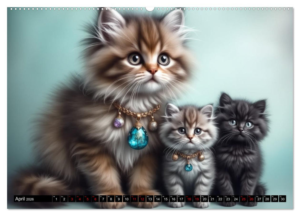 Katzenmomente (CALVENDO Wandkalender 2026)