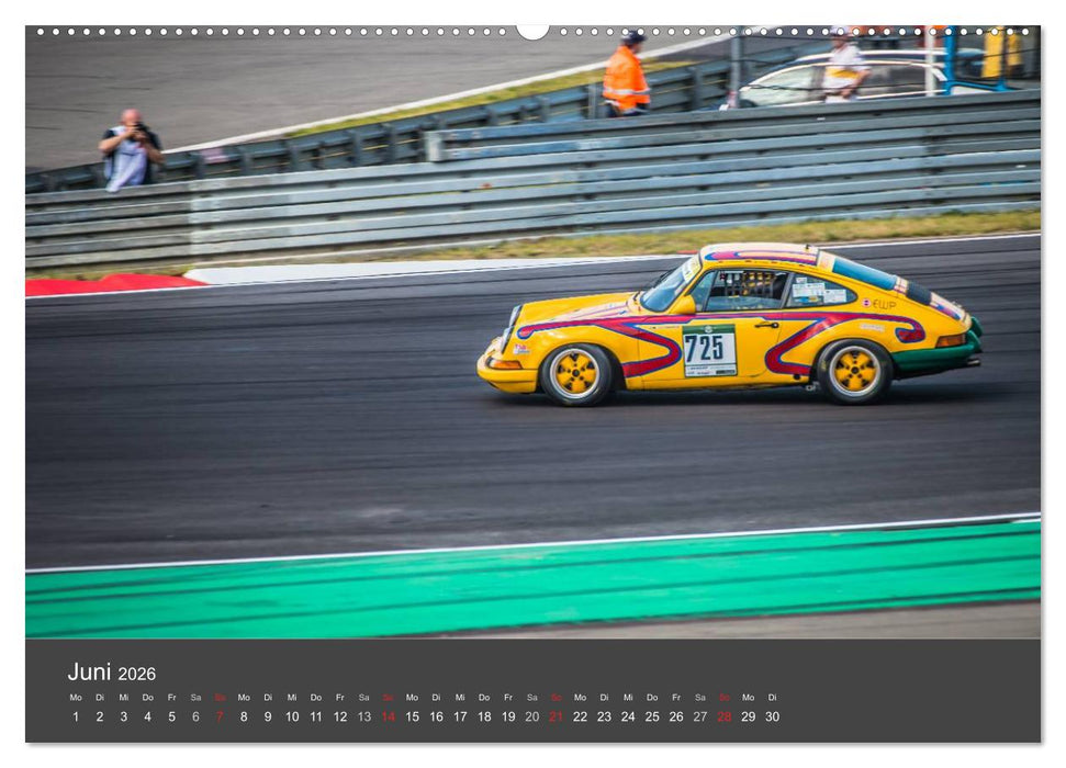 Youngtimer Racing Cars (CALVENDO Premium Wandkalender 2026)