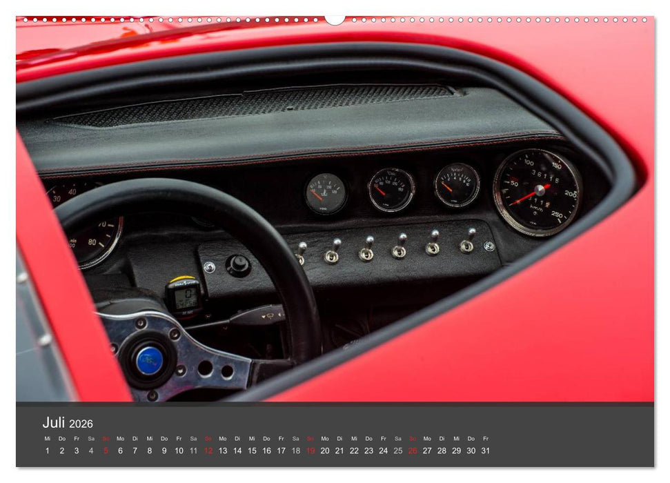 Youngtimer Racing Cars (CALVENDO Premium Wandkalender 2026)