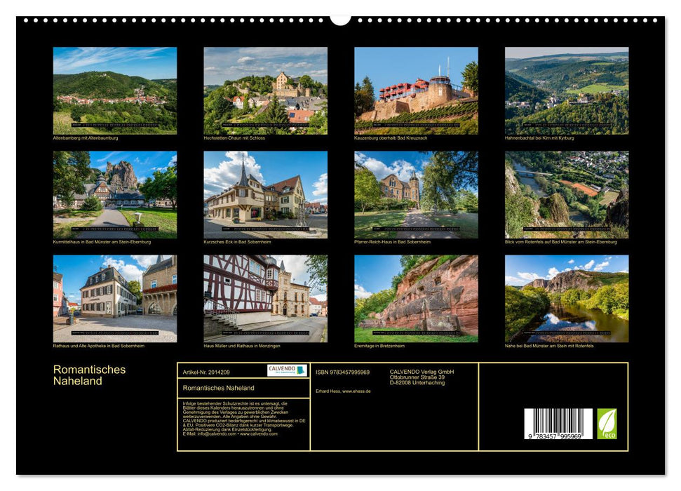 Romantisches Naheland (CALVENDO Premium Wandkalender 2026)