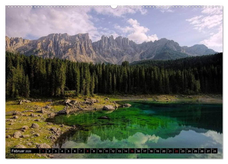 Die Dolomiten - Traumhafte Welt aus Stein (CALVENDO Premium Wandkalender 2026)