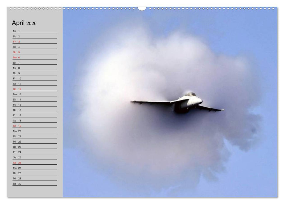 Faszination Kampfflugzeuge (CALVENDO Wandkalender 2026)