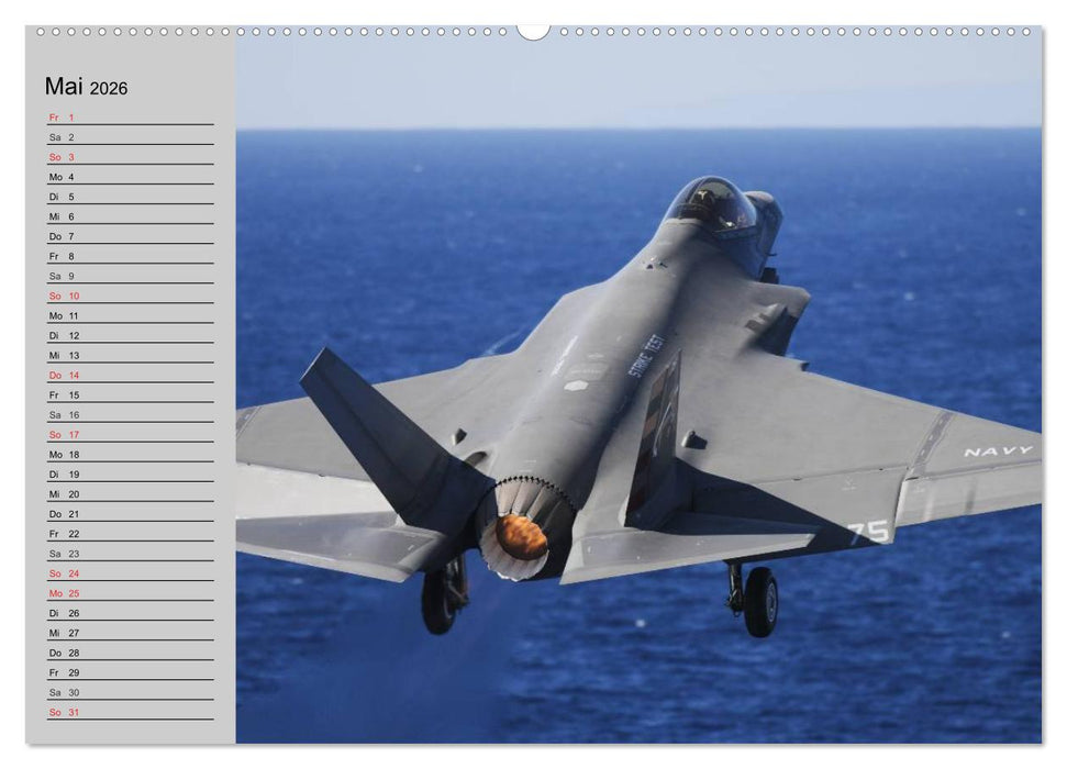 Faszination Kampfflugzeuge (CALVENDO Wandkalender 2026)