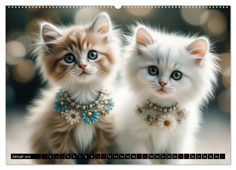 Katzenmomente (CALVENDO Premium Wandkalender 2026)