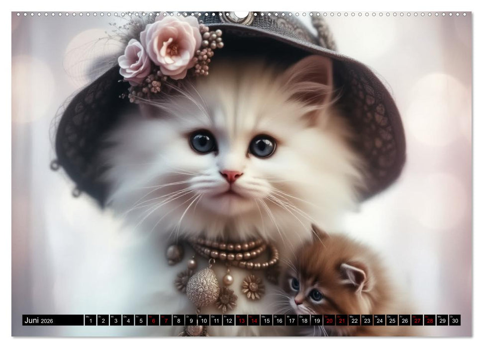 Katzenmomente (CALVENDO Premium Wandkalender 2026)