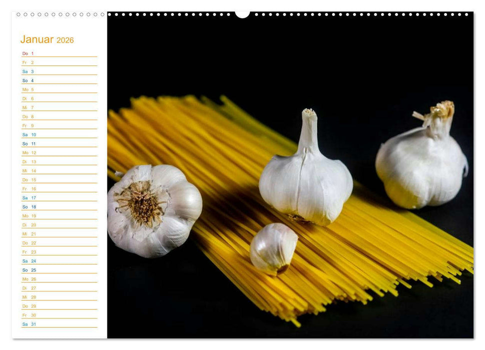 Pasta (CALVENDO Premium Wandkalender 2026)