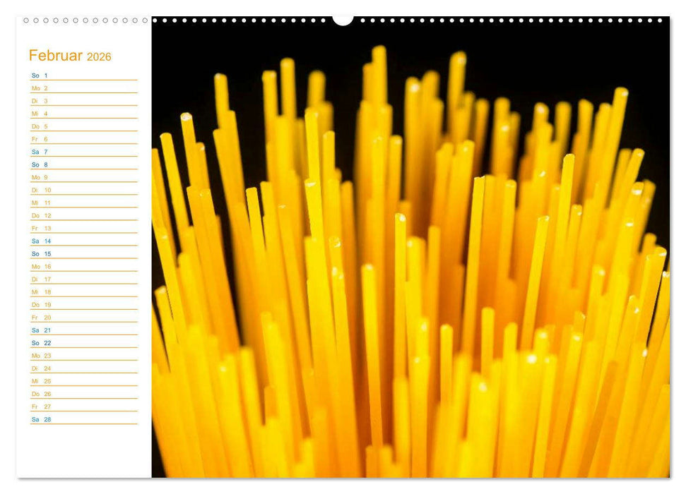 Pasta (CALVENDO Premium Wandkalender 2026)