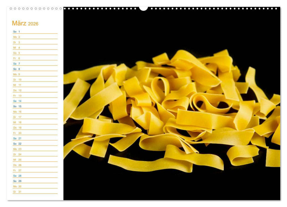 Pasta (CALVENDO Premium Wandkalender 2026)