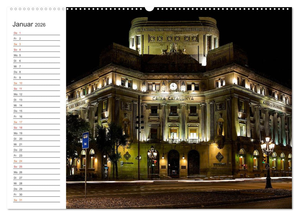 Metropole Barcelona (CALVENDO Premium Wandkalender 2026)