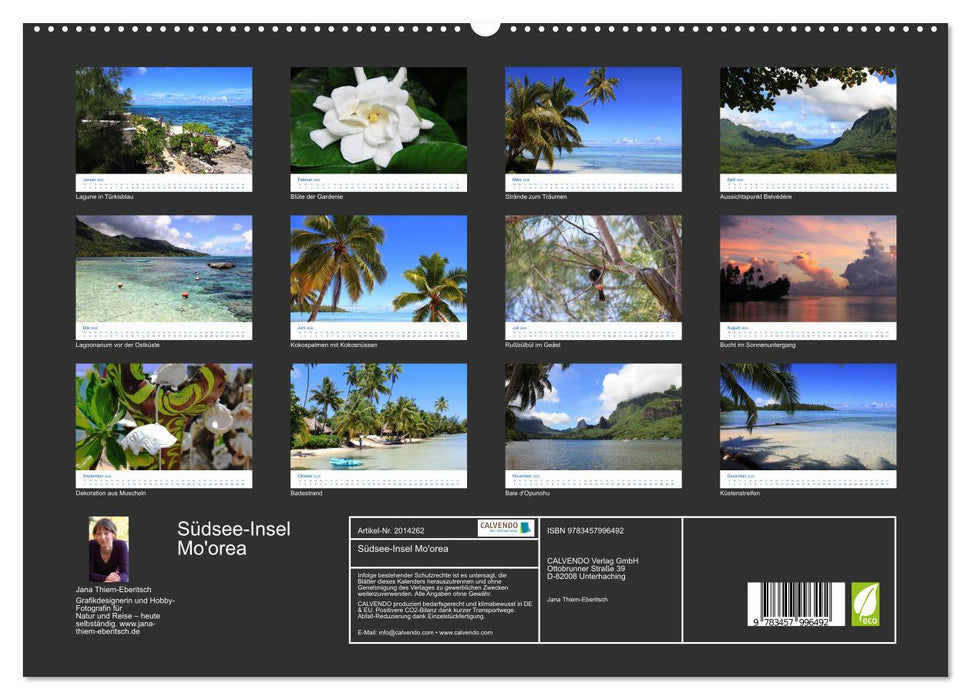 Südsee-Insel Mo'orea (CALVENDO Premium Wandkalender 2026)