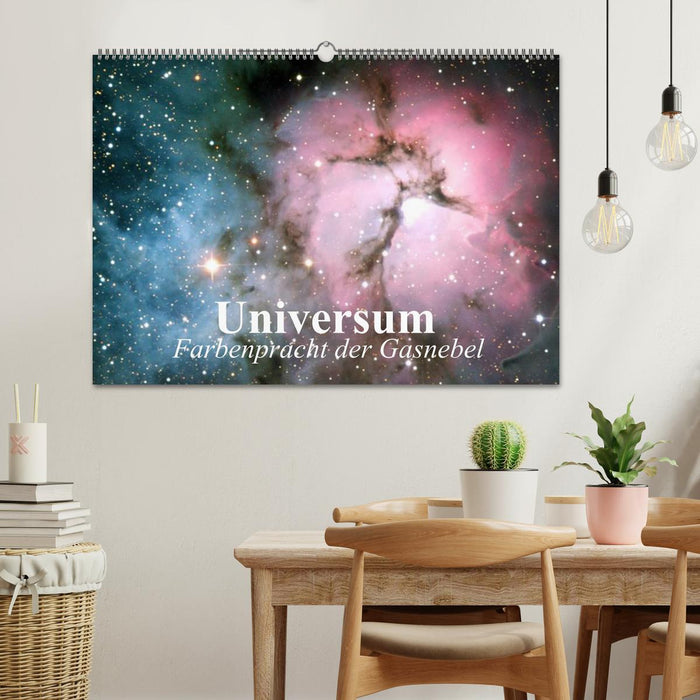 Universum. Farbenpracht der Gasnebel (CALVENDO Wandkalender 2026)