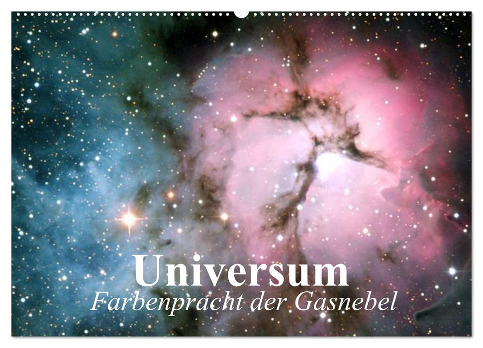 Universum. Farbenpracht der Gasnebel (CALVENDO Wandkalender 2026)
