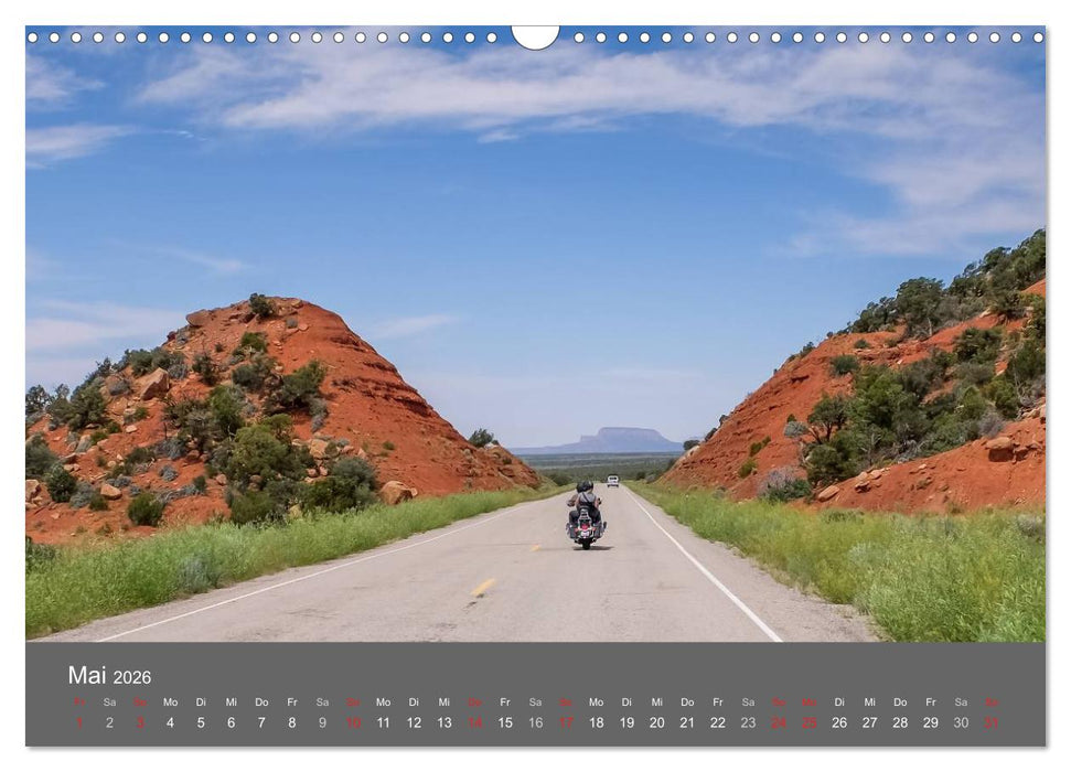 Biker Paradies - Die Canyons der USA (CALVENDO Wandkalender 2026)