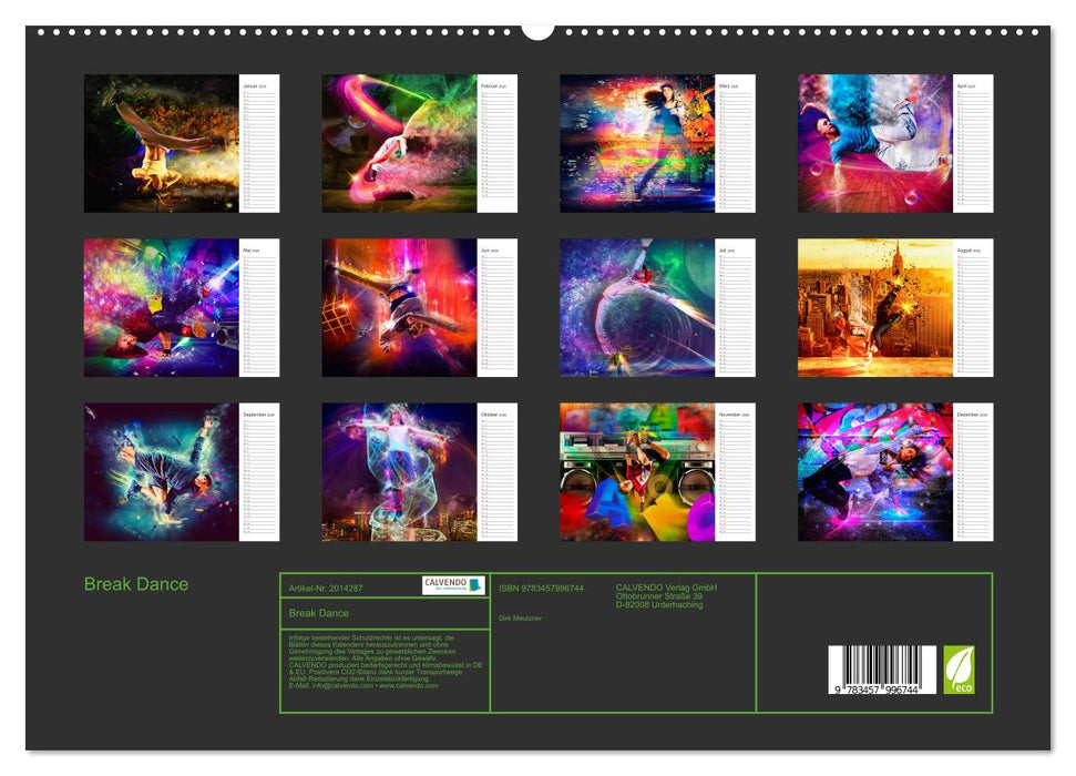Break Dance (CALVENDO Premium Wandkalender 2026)