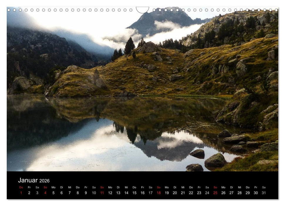 Spanische - Pyrenäen Carros de Foc (CALVENDO Wandkalender 2026)