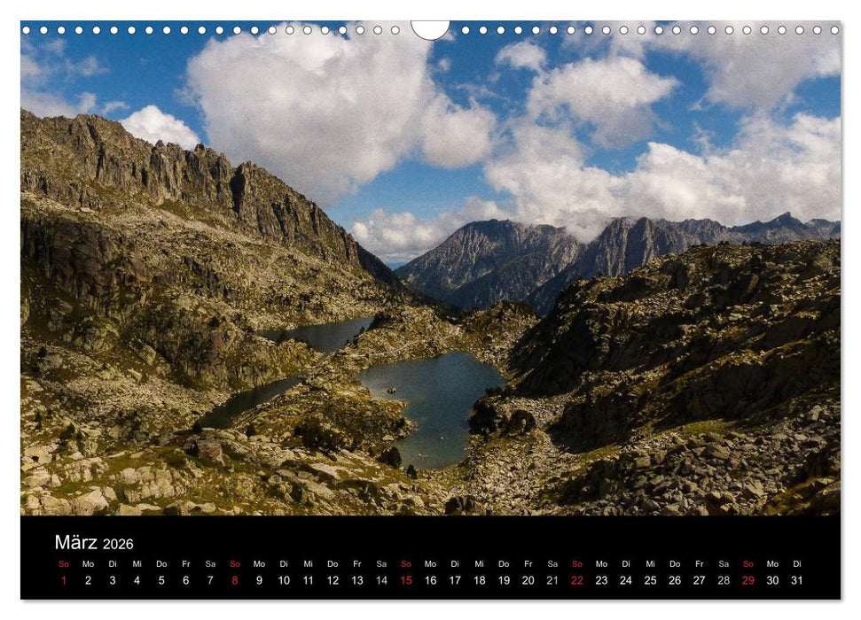 Spanische - Pyrenäen Carros de Foc (CALVENDO Wandkalender 2026)