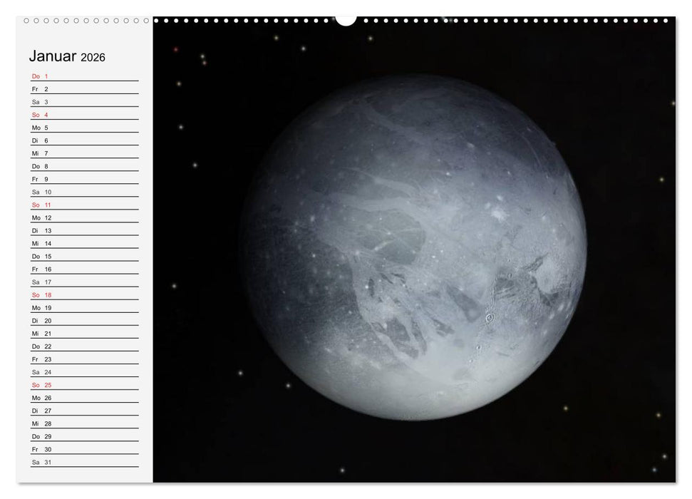 Sonne, Monde und Planeten (CALVENDO Wandkalender 2026)