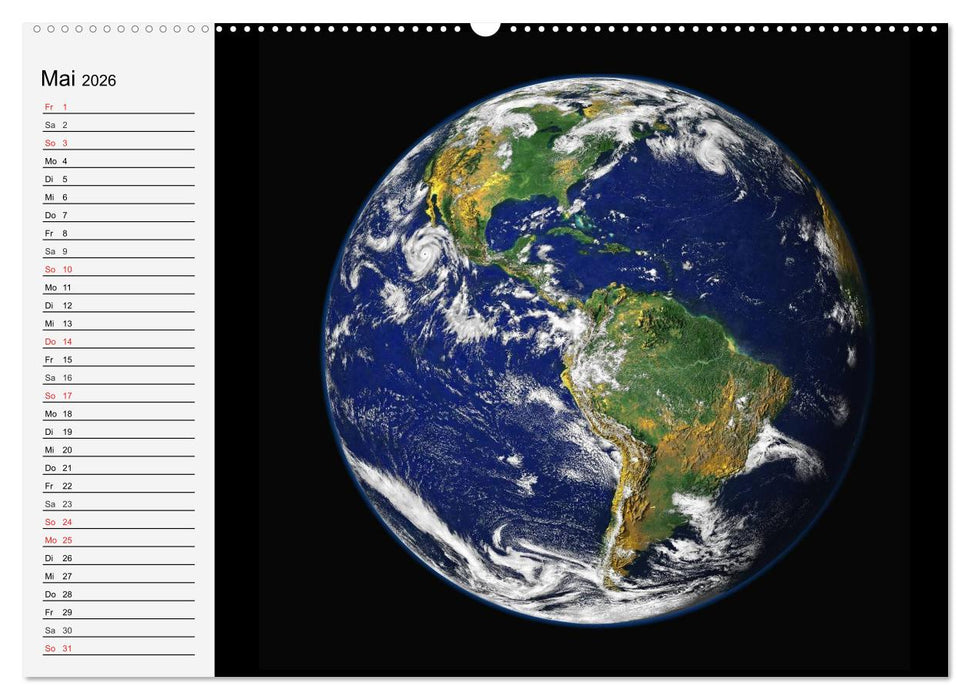 Sonne, Monde und Planeten (CALVENDO Wandkalender 2026)